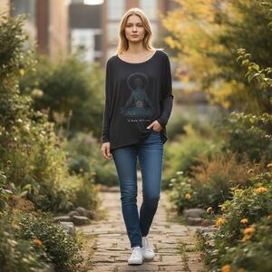 NWT Burnout Positive Vibe Chaser Tee Size M